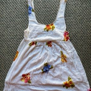 WHITE FLOWER DRESS 💕👗